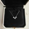 Three Small Star Necklaces for Women, Light Luxury Niche Simple and Versatile Ins Style High-end and Delicate