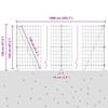 Welded Wire Fence with Concrete Foundation 10 x 1.2 m (W x H)