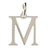 Простой кулон с буквой М из серебра 925°/00