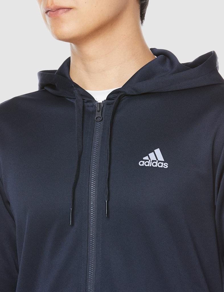 Adidas Комплект Джерси Верх и Низ Спортивная одежда 3 полоски Спортивный костюм ECT05 Legend Ink L Мужской (IC6769)