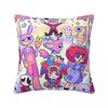 The Amazing Digital Circus Pillowcase Polyester Cushion Cover Decorative Pomni Jax Pillow Case Cover Seater Square