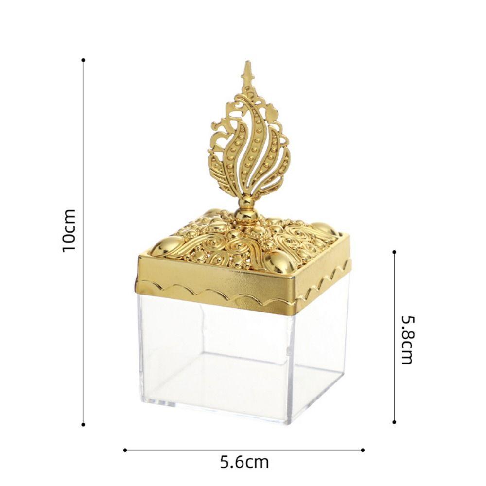 Handheld Gold Hollow Box European Style Packaging Gift Box Candy Container Box  Wedding Table