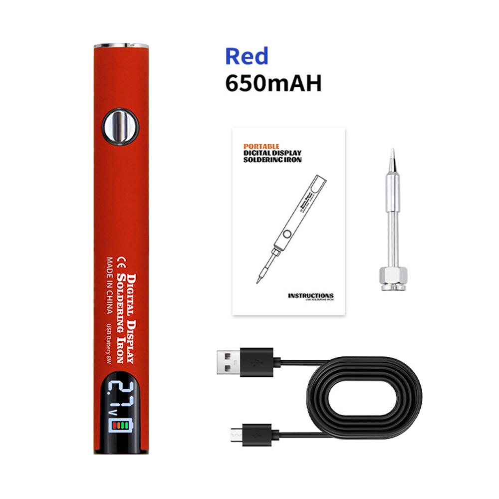 Беспроводная зарядка Электрический паяльник Припой Регулируемое напряжение и портативный дизайн 5V8W Быстрая зарядка Ремонт Сварочные инструменты