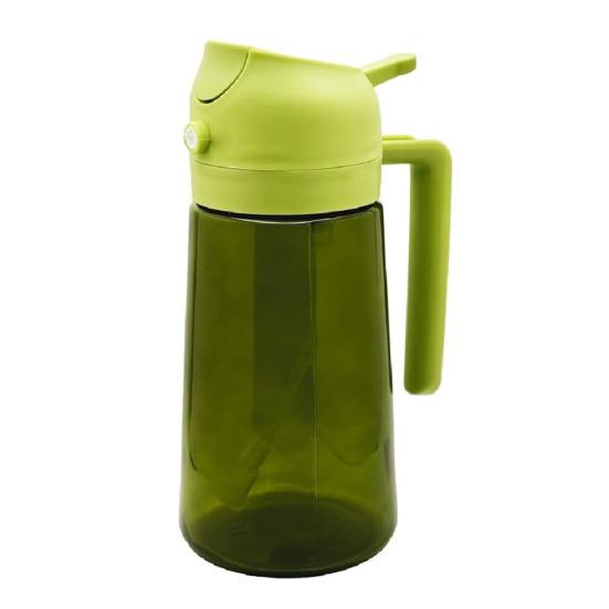 470ml 2-in-1 Oil Dispenser Food Grade BPA Free Leak Resistant Large Capacity Oil Sprayer Storage Bottle with Handle
