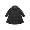 Li Ning Logo Casual Теплая длинная куртка-пуховик с капюшоном унисекс верхняя одежда черного цвета AYMR537-2