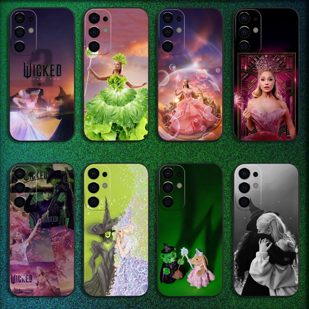 Чехол для телефона A-Ariana G-Grande Wicked для Samsung S25,S24,S21,S22,S23,S30,Ultra,S20,Plus,Fe,Lite,Note,10,9,5G Черный