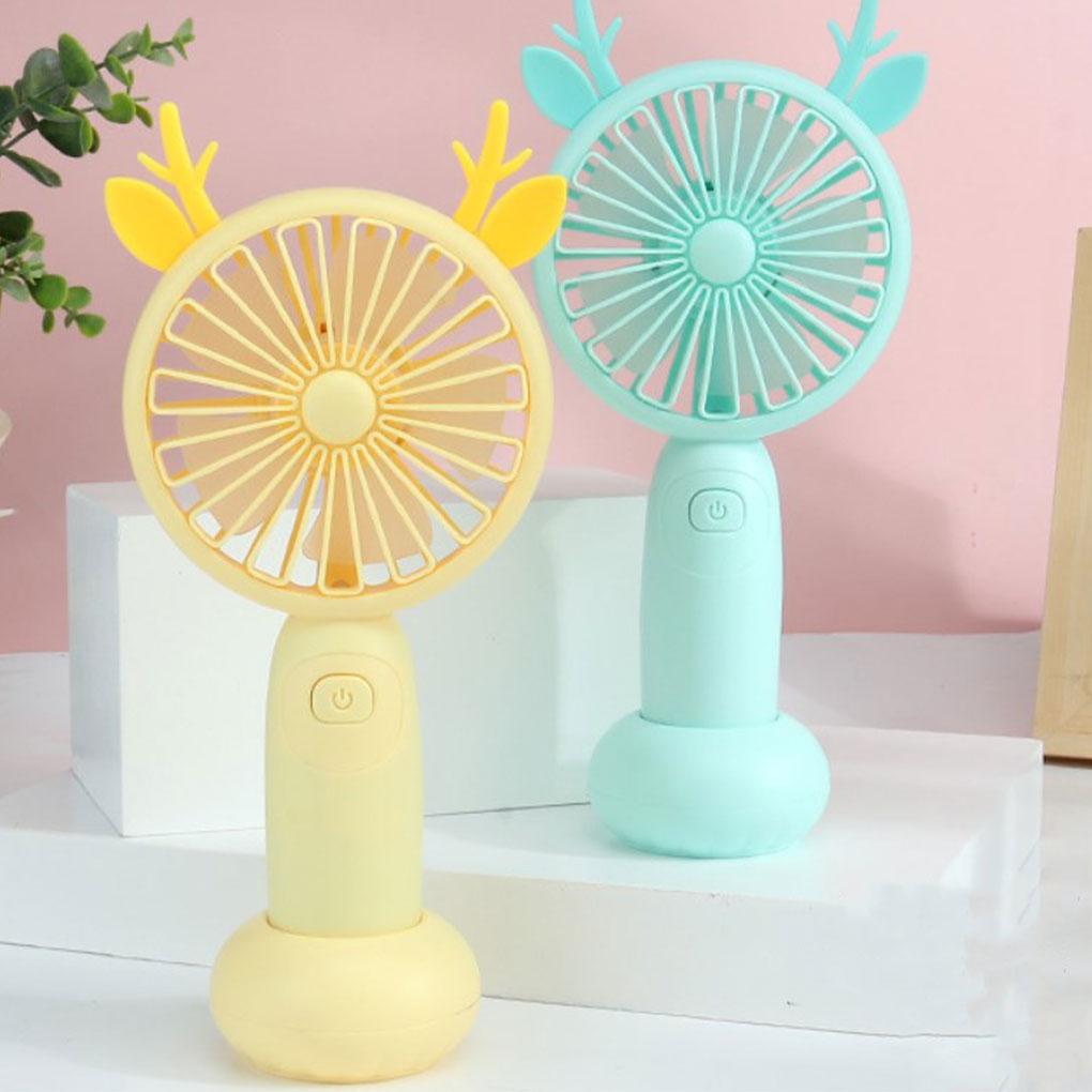Portable Mini Handheld Small Desk Fan Cooler Cooling USB Rechargeable Fan