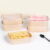 Fangcaodi Disposable Kraft Paper Food Containers