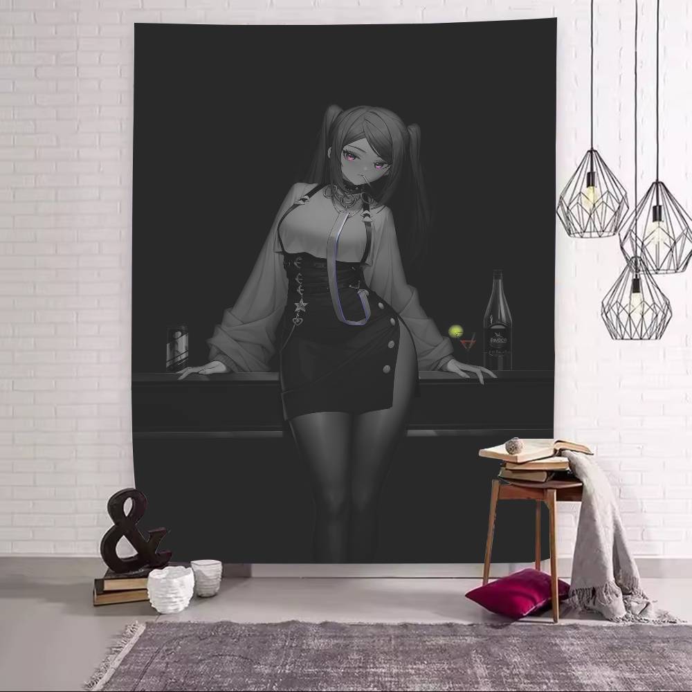 Fashion Casual Game Va11 HallA Hot Jill Tapestry Popular Room Decoration Wall Tapestry Art Room Home Decor Wall Art Decor