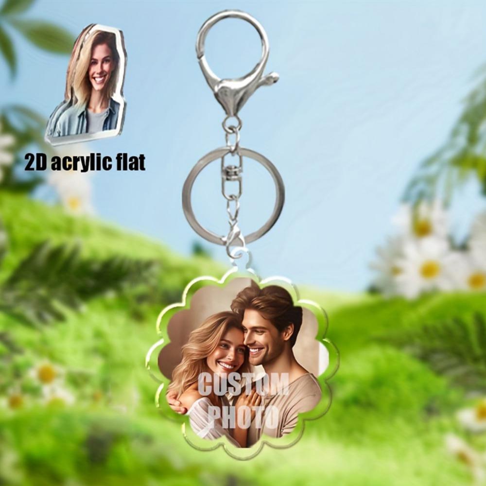 Customized Picture Women's Pendant, Acrylic Pendant,couple keychain,Easter Gift, Valentine's Day Gift,suitable for Couples, Anniversary Gift,