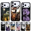 Чехол для телефона на Хэллоуин Лунная Ведьма Ужасы для iPhone 17 16 15 14 13 Pro Max Задняя крышка для 12 11 Pro Coque