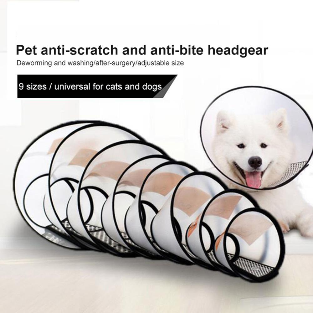 Adjustable Pet Protective Cover Anti-Lick Recovery Cone Collar Elizabethan Cone Puppy Accessories