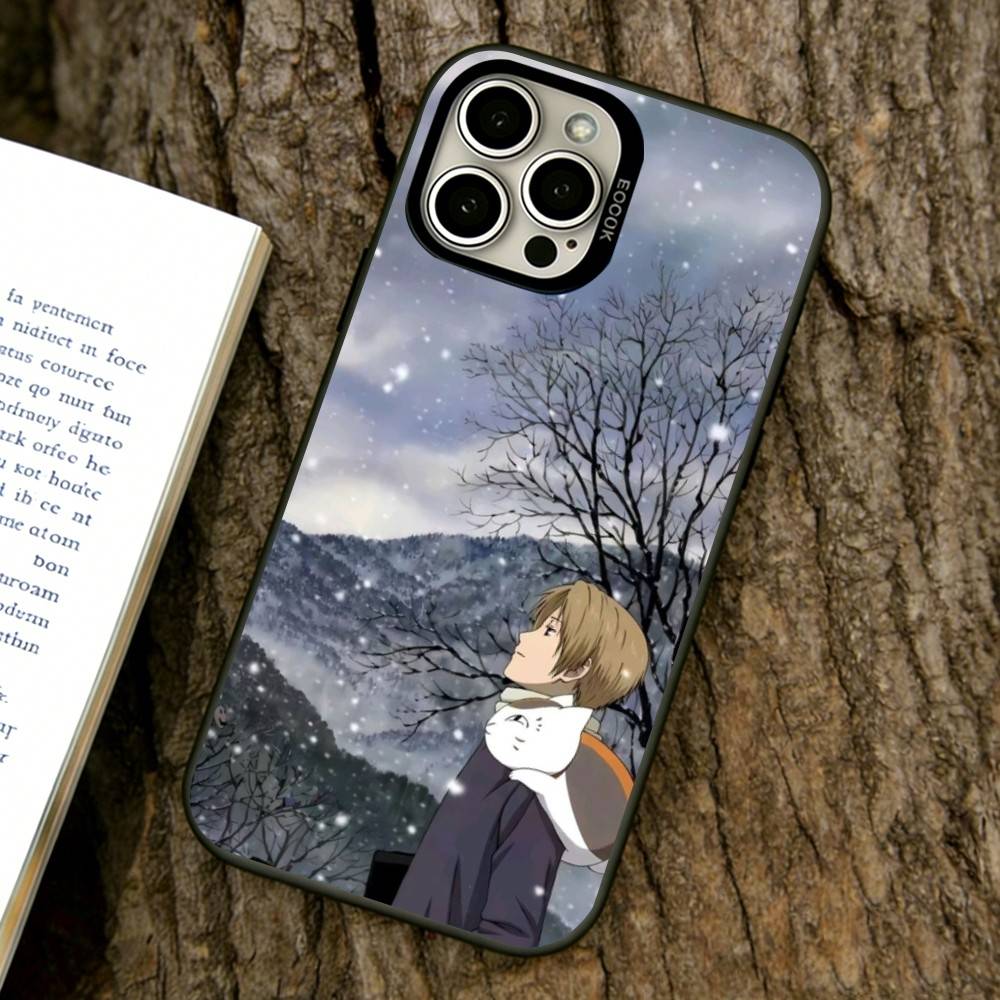 Чехол для телефона Natsume Book of Friends Для iPhone 17,16,15,14,13,12,11 Plus,Pro Max,XS,Цветная Посеребренная Внутренняя Крышка