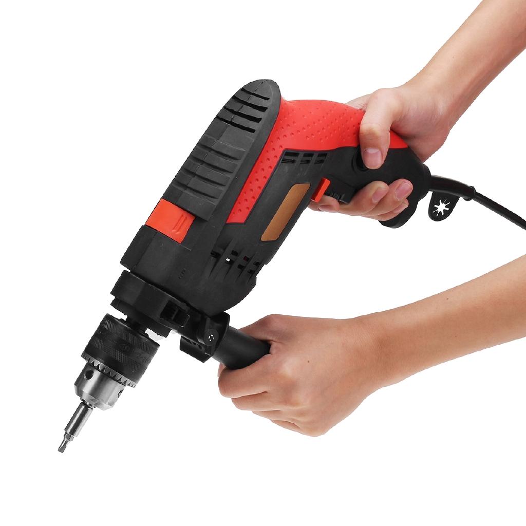 1880 Вт 0-3800 об/мин Электрическая бесщеточная ударная дрель 3 мм Электрическая ударная дрель Инструмент для закручивания с крутящим моментом 32 шт.