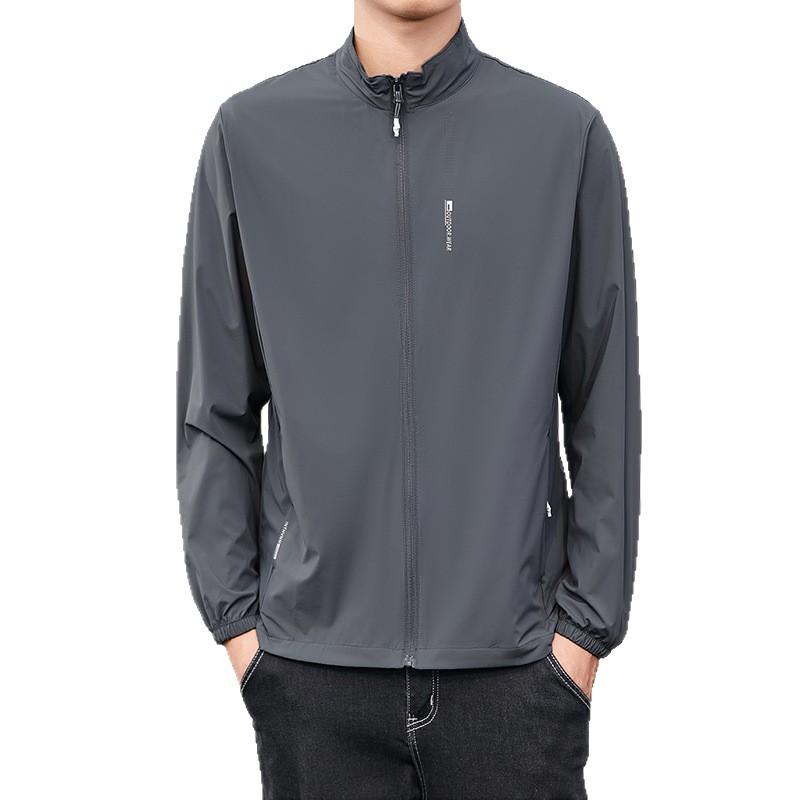 Одежда для защиты от солнца изо льда для мужчин летом, тонкий стиль, одежда для защиты от солнца, большой размер, быстросохнущая, тонкий стиль, дышащая куртка