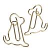 25pcs Shaped Paper Clips Metal Material Light Portable Golden Puppy Shapes Office Clips for