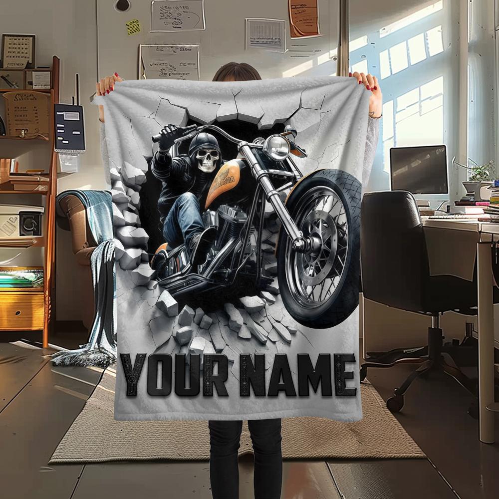 1PC Custom Name Spirit Style Patterned Flannel Blanket Suitable For All Seasons for Home Decor Warmth and Comfort Gifts Holiday Present_lx