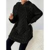 Women S Solid Color Hooded Long Sleeve Slim Fit Drawstring Sweatshirt