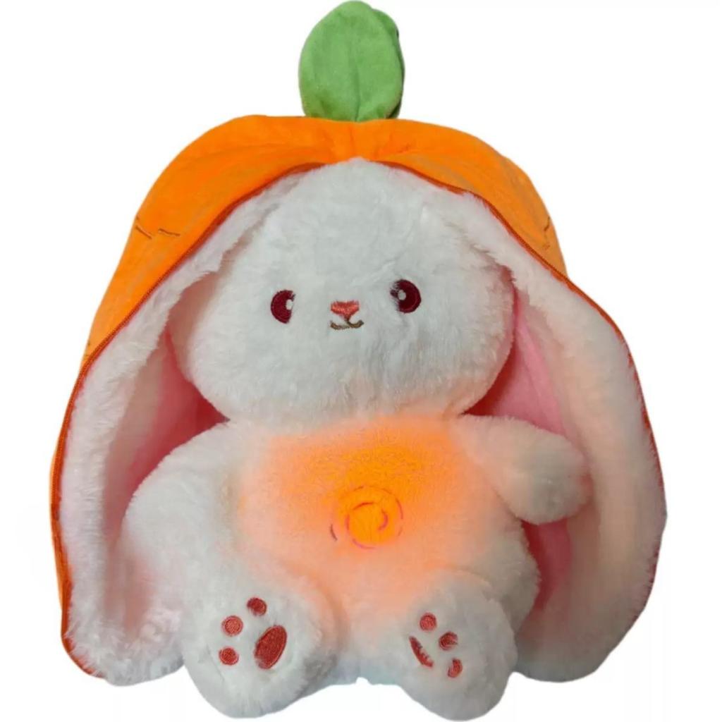 New Adjustable Fox Cat Doll Will Breathe, Luminous Music Soothes and Sleeps, Plush Doll Gives Girlfriend Gift