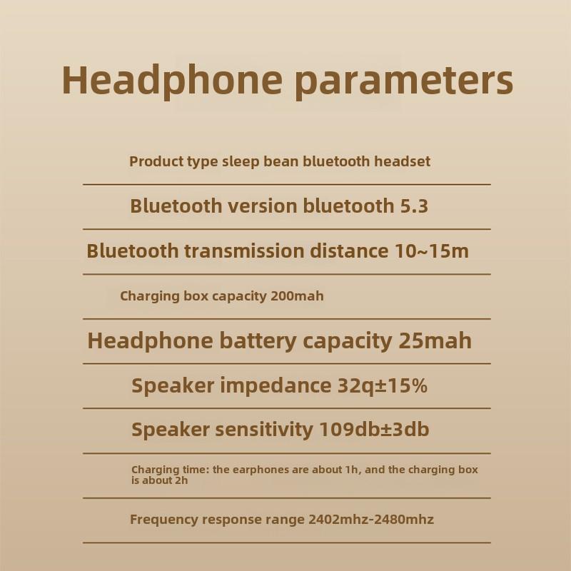 Sleep Headphones New Side Sleep Thin Wireless Bluetooth Mini Compact Long Battery Life