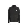 Solid Color Brand Logo Stand Collar Jacket Men Jacket Black HY0974