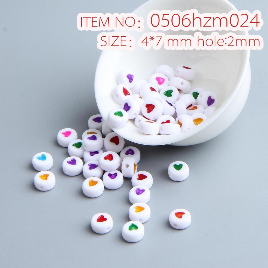 10g Pack of Flat Acrylic Alphabet Beads for DIY Children's Beading and Jewelry Keychain Accessories