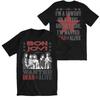Bon Jovi "Wanted Dead or Alive" Ретро Портрет Группы Графическая Унисекс Футболка из Плотного Хлопка Винтажная Рок-Тур