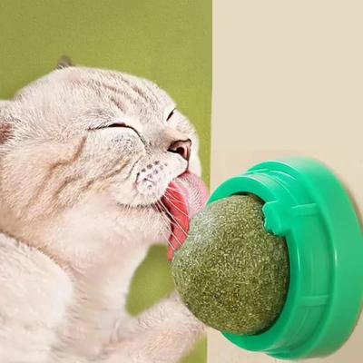 Новая игрушка с кошачьей мятой, вращающийся шарик с кошачьей мятой, лакомства для котят, растение кошачья трава, средство от шерсти, товары для кошек, кошачья мята