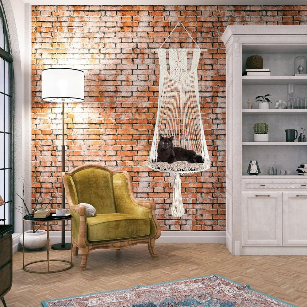 Качели для кошек, подвесная корзина с ковриком, хлопчатобумажная веревка, домик для домашних животных, гамак для кошек, игрушка