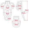 Fufu Clip and Cock Cage Pink Adjustable Chastity Panties Sissy Chastity Panties Chastity Cage Fall Prevention Harness Sex Toys18