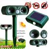 1 Pcs Ultrasonic Animal Repellant Cat Dog Repellant Solar Powered Rechargeable Garden Waterproof Animal Deterrent For Farm Yard