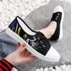 2024 Весна/Лето Новые парусиновые туфли Женские корейские версии Универсальные черные дышащие повседневные туфли Кроссовки для утреннего бега для студентов