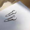 Simple Korean Silver Color Chain Tassel No Pierced Ear Clip Fashion Jewelry Ear Cuff Clip Earrings