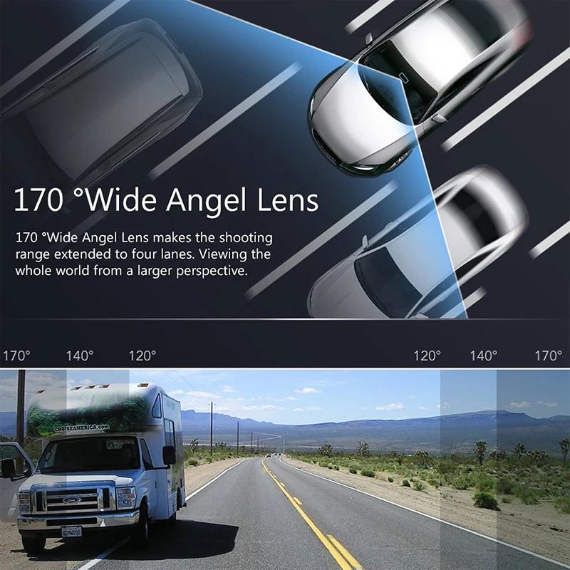 USB HD 1080P Автомобильный видеорегистратор 170 градусов Широкоугольная автомобильная камера Запись Фронтальная ADAS Видеорегистратор Android Автоматический регистратор Ночная версия