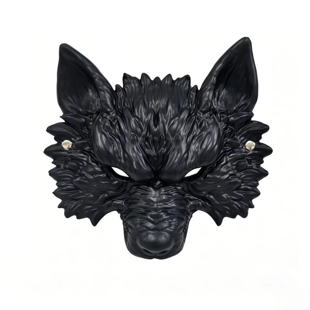 Funny Cosplay Halloween Wolf Mask 3D Fur Texture Werewolf Mask Party Costume Mask  Dress Up Prop