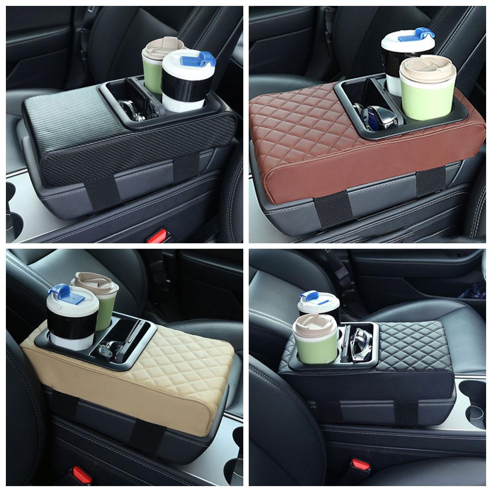 Multi-functional Car Armrest Box Cushion Cup Bootleg Box Booster Pad Car Extended Storage For All Seasons G5w7