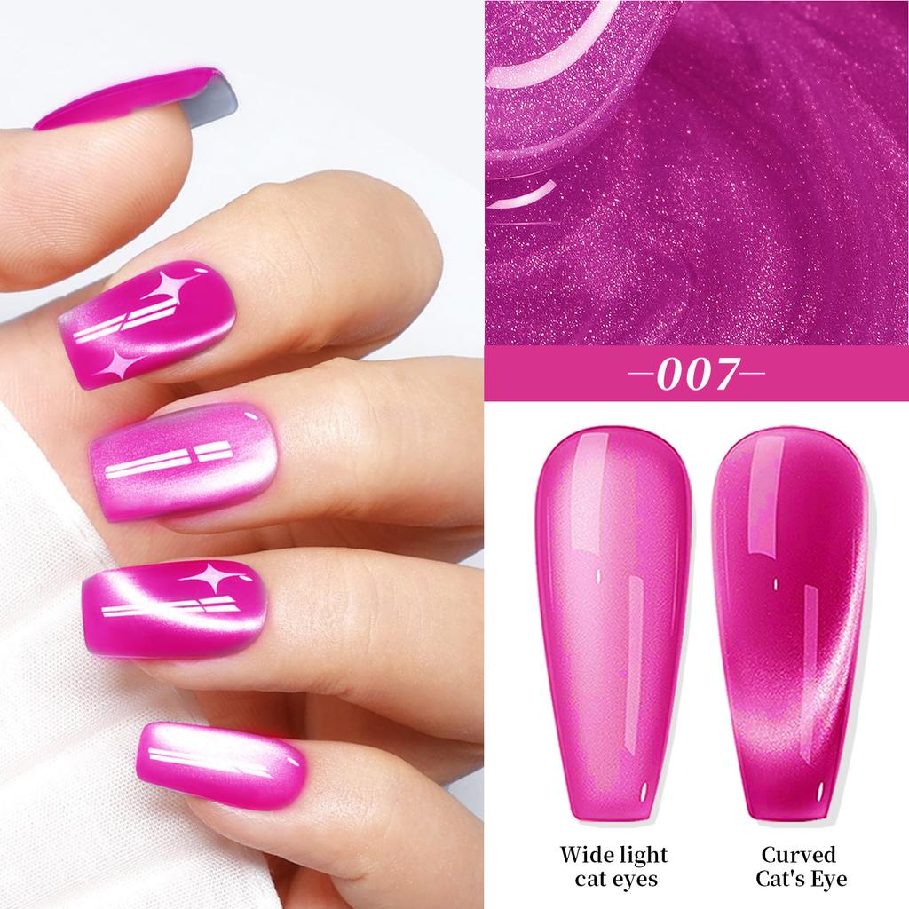 Nail Art Water Light Лак для ногтей Кошачий глаз Фототерапия Кристалл Широкий Лак для ногтей Кошачий глаз