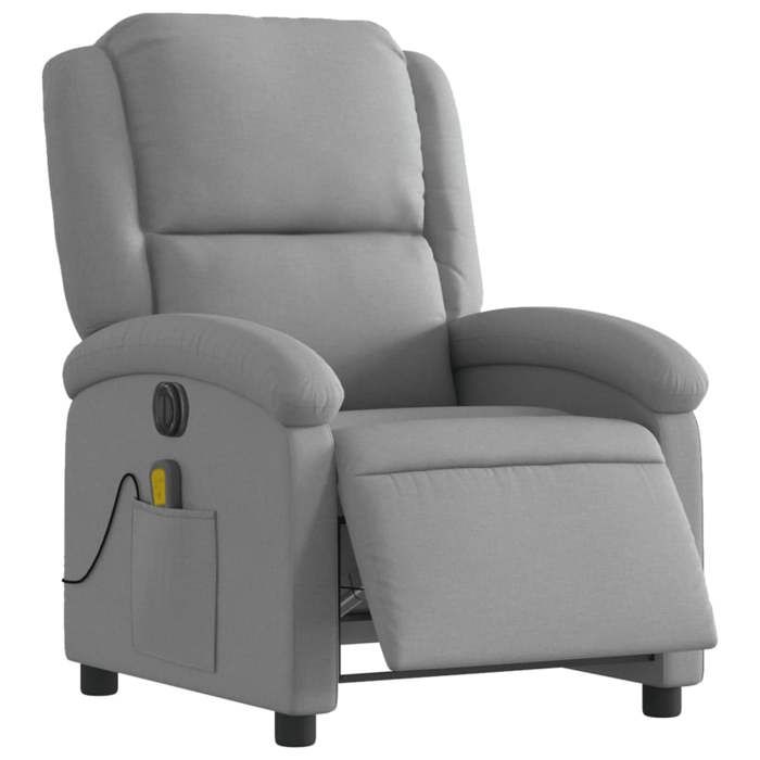 VidaXL Fauteuil de Massage Inclinable Électrique, Chaise de Relaxation avec Dossier et Repose-pied Réglables, Siège de 3204152