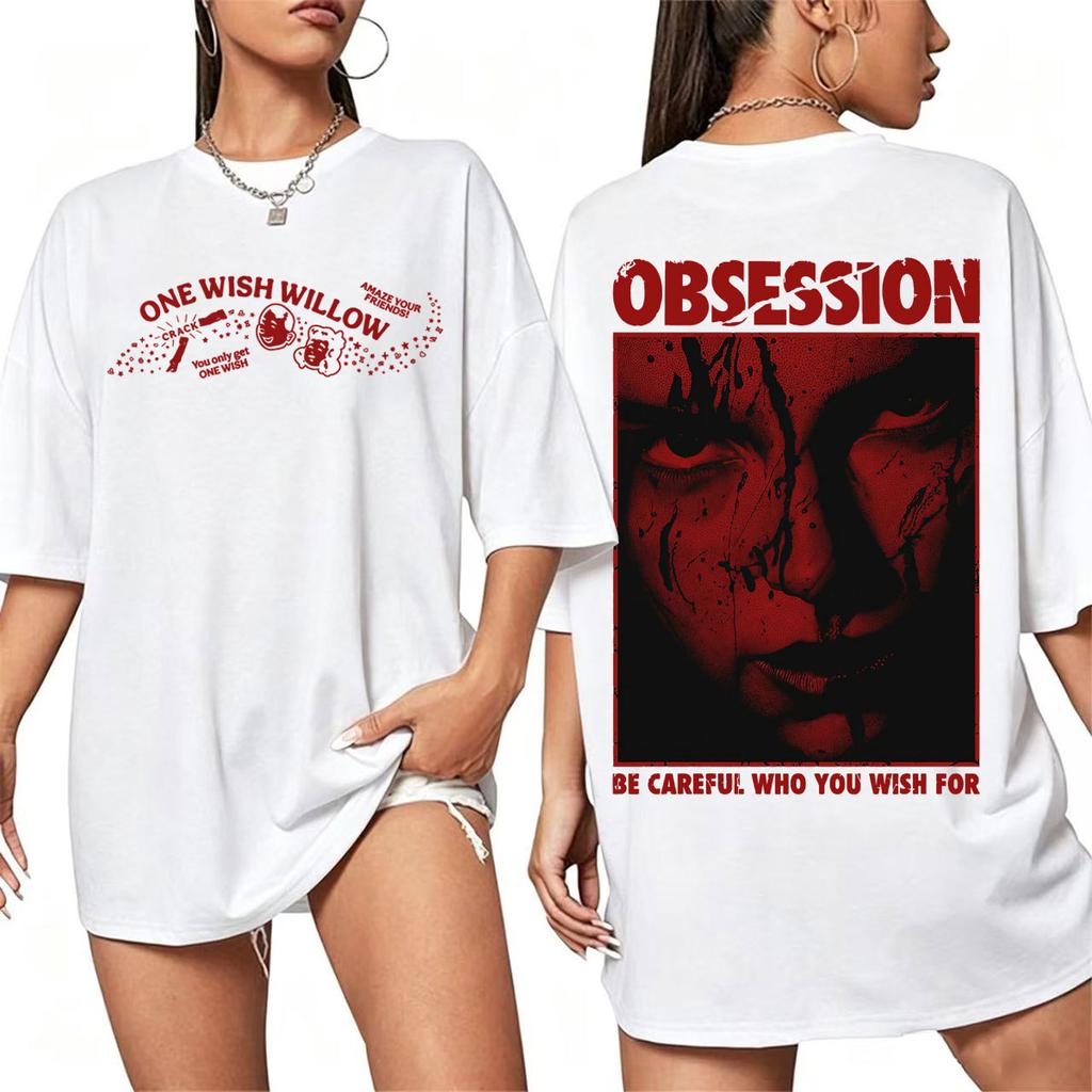 One Wish Willow Obsession 2026 Movie Merch Tshirt Unisex Unisex Harajuku Retro Classic T Shirts Loose 100 Cotton Oversized T Shirt