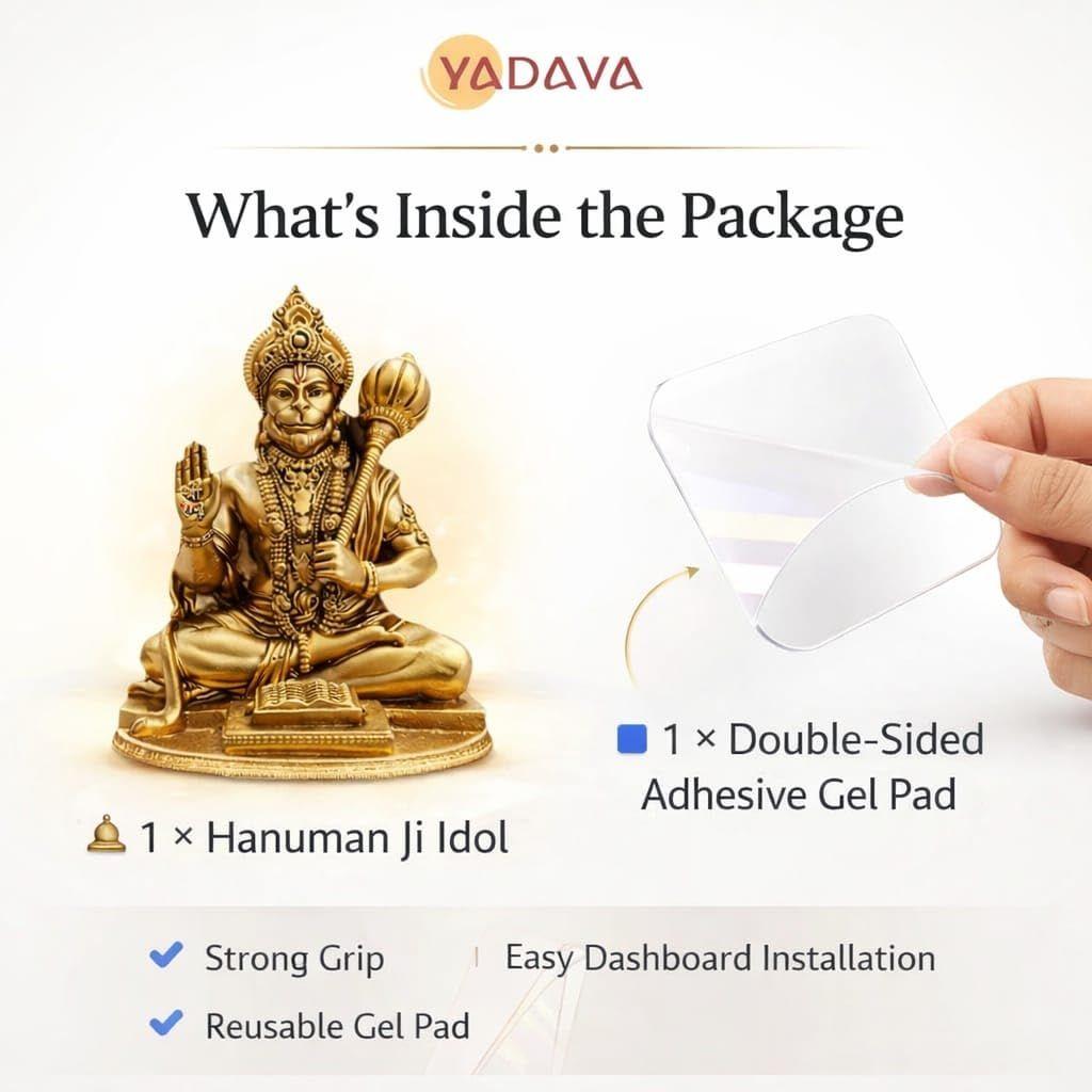 Divine Panchmukhi Hanuman Idol – Golden Blessings & Protection