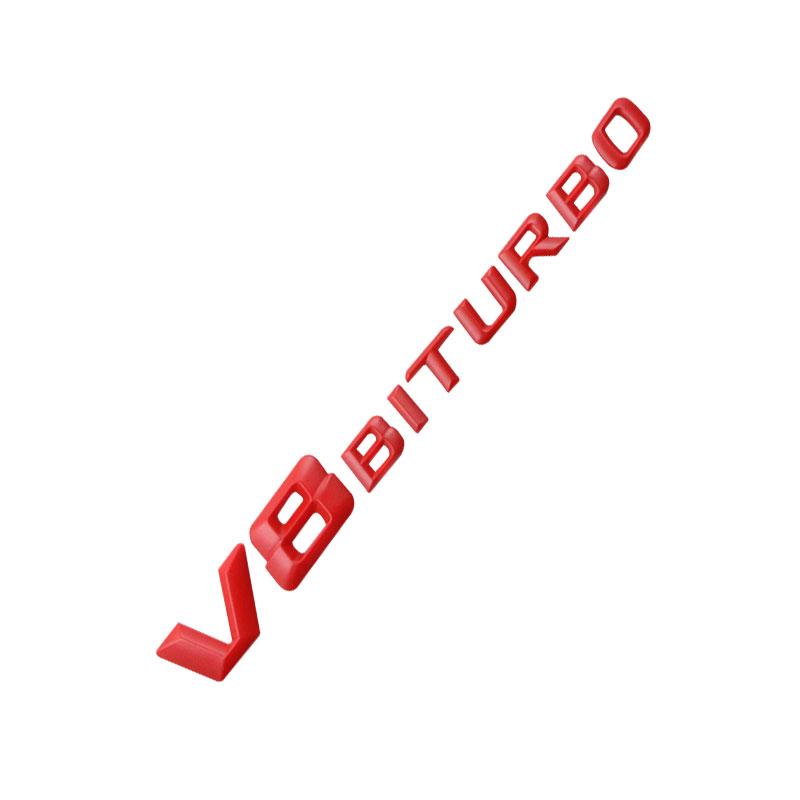 1Pcs Car Trunk 3D Sticker Sideways Sticker Car Hood Sticker For Mercedes-Benzs V8 BITURBO CLK CLA Class CES SLK GLK SLS CLG GLE GLC GLB