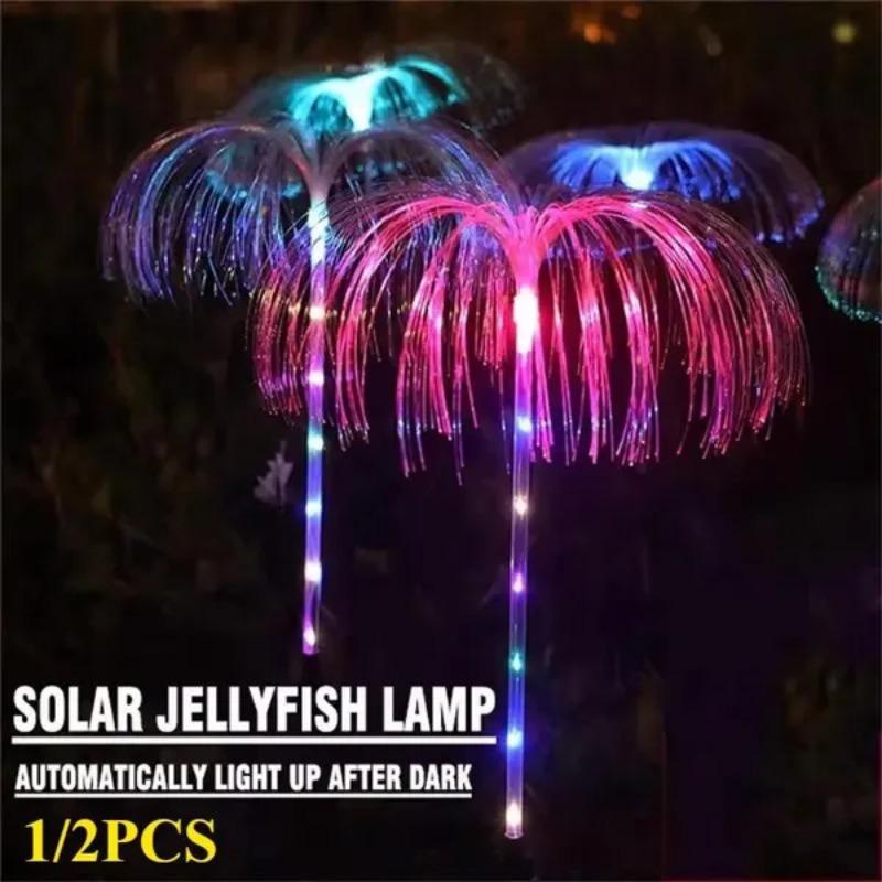 1/2/4 шт. Солнечный светильник-медуза, уличный водонепроницаемый, RGB, солнечный, декоративный, для сада, ландшафтное освещение, используется для декора сада, газона
