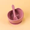 2PC Silicone Sucker Bowl Feeding Tableware for Infant and Young Training Learning To Eat Bowls and Baby Supplementary Food Bowls