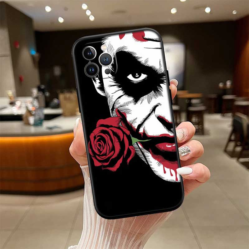 RE40 Joker New High-End Shell Phone Case for iPhone 16 15 14 13 12 Pro Max Plus Mini