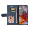 For Motorola Moto G75 5G Leather Case Wallet Stand Color Splicing Phone Cover