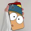 Anime S-South P-Park Phone Case Cool Black Silicone Soft For IPhone 16 15 14 13 12 11 X XR Plus Pro Max Plus