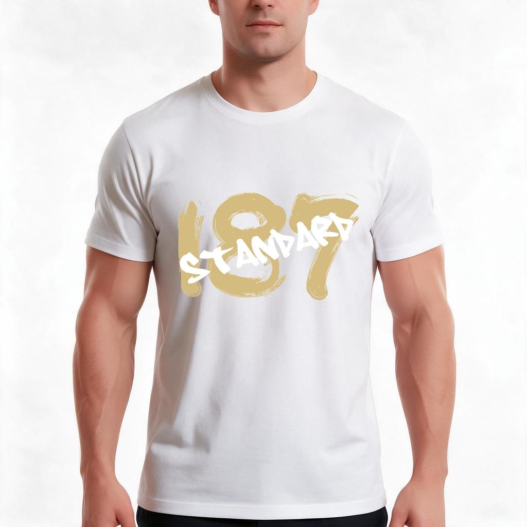 187 Standard Gerunisex Rap Gift Tshirt Summer Casual Cotton Tee Oversized Streetwear Tops Vintage Graphic Print 100 Cotton