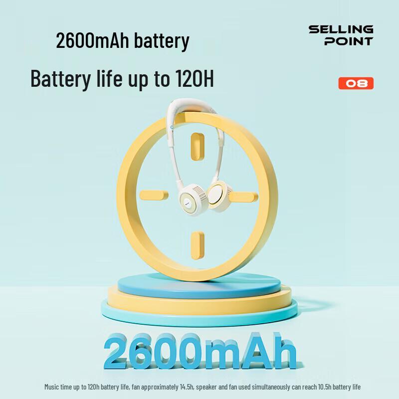 Шейный вентилятор и Bluetooth-колонка Newsmy PBS002