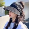 UV Protection Sunshade Hat Adjustable Sun Visor Hat New Ponytail Hat  Women