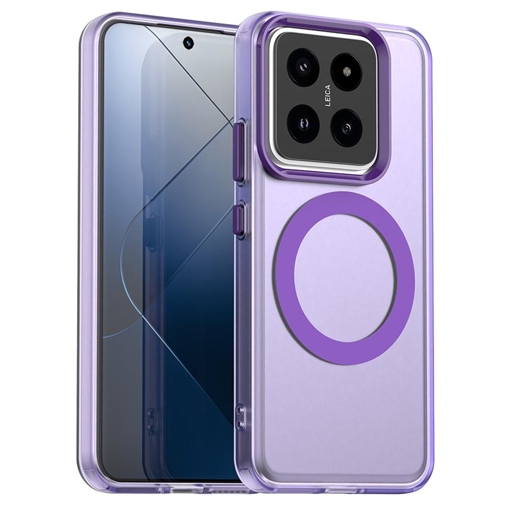 For Xiaomi 14 Pro Case Compatible with MagSafe PC+TPU+PET Anti-Drop Phone Cover